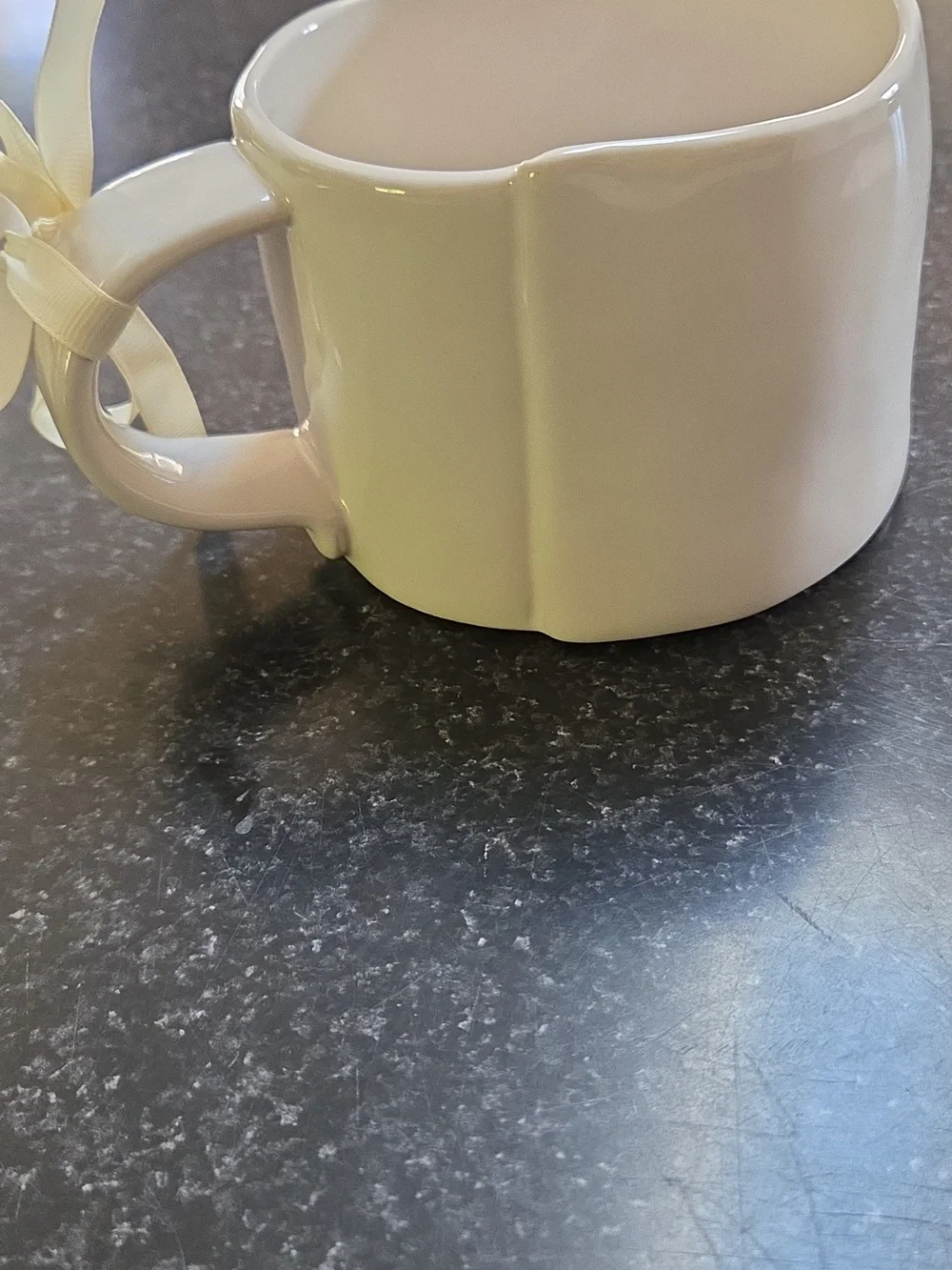 Rae Dunn LATTE Ceramic Mug Cream Lettered Coffee Cup Large New